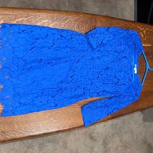 Lace blue dress!